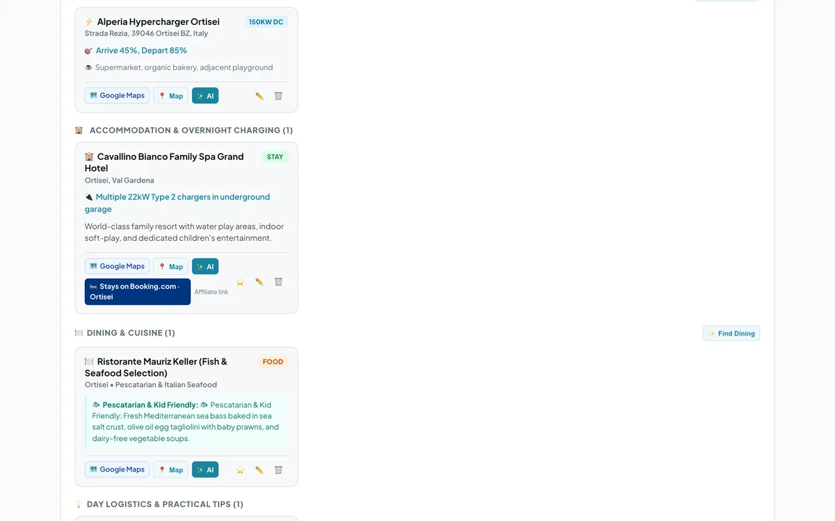 Find tonight's stay without retyping the trip